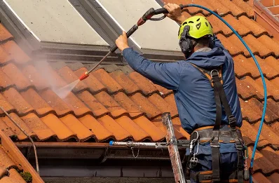 Démoussage et hydrofuge de toiture au Teil